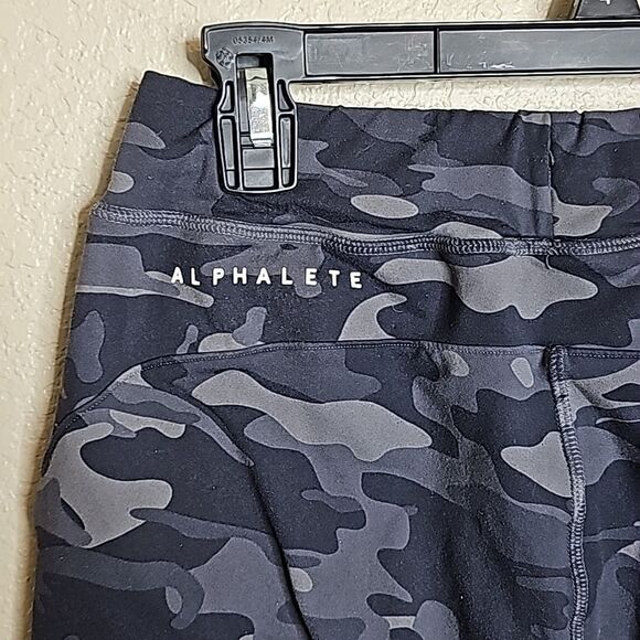Alphalete Camo Track Pants - Black and Gray - Picture 6 of 11